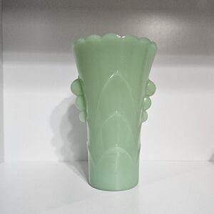 Vintage Fire King Jadeite Art Deco Bud Vase